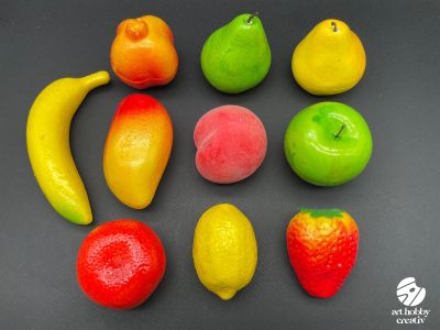 Diferite fructe artificiale set/10buc