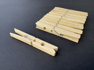 Cleme bambus natur de 9cm - set/10buc