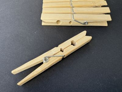 Cleme bambus natur de 9cm - set/10buc