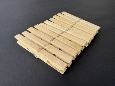 Cleme bambus natur de 9cm - set/10buc