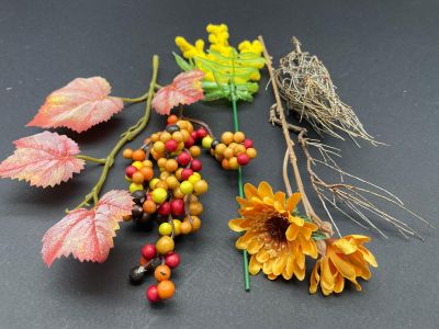 Set Crengute Decorative de Toamna DIY – Frunze, Mimoza si Bobite