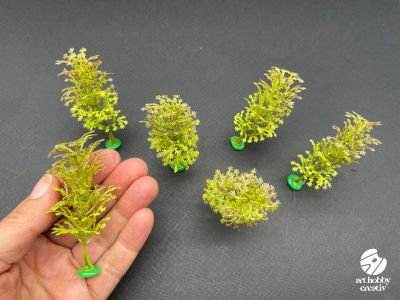 Copaci Miniatura pt. Modelism 8 cm - set/6 buc