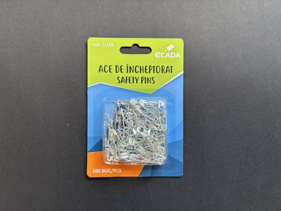 Ace de siguranta argintii 3cm/100buc