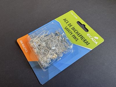 Ace de siguranta argintii 3cm/100buc