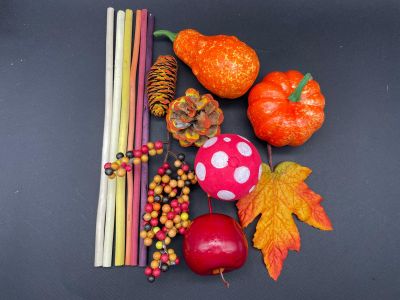 Set Creativ de Toamna – Frunze, Dovleci, Ciupercuta si Accente Rustice