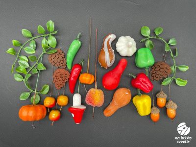 Set Mini Legume si Fructe de Toamna (2-10 cm)