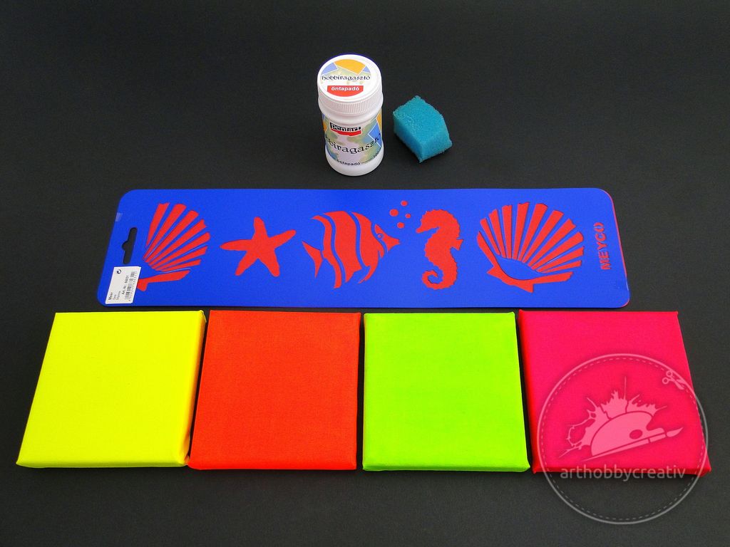 Panze vopsite cu culori neon Panze vopsite cu culori neon