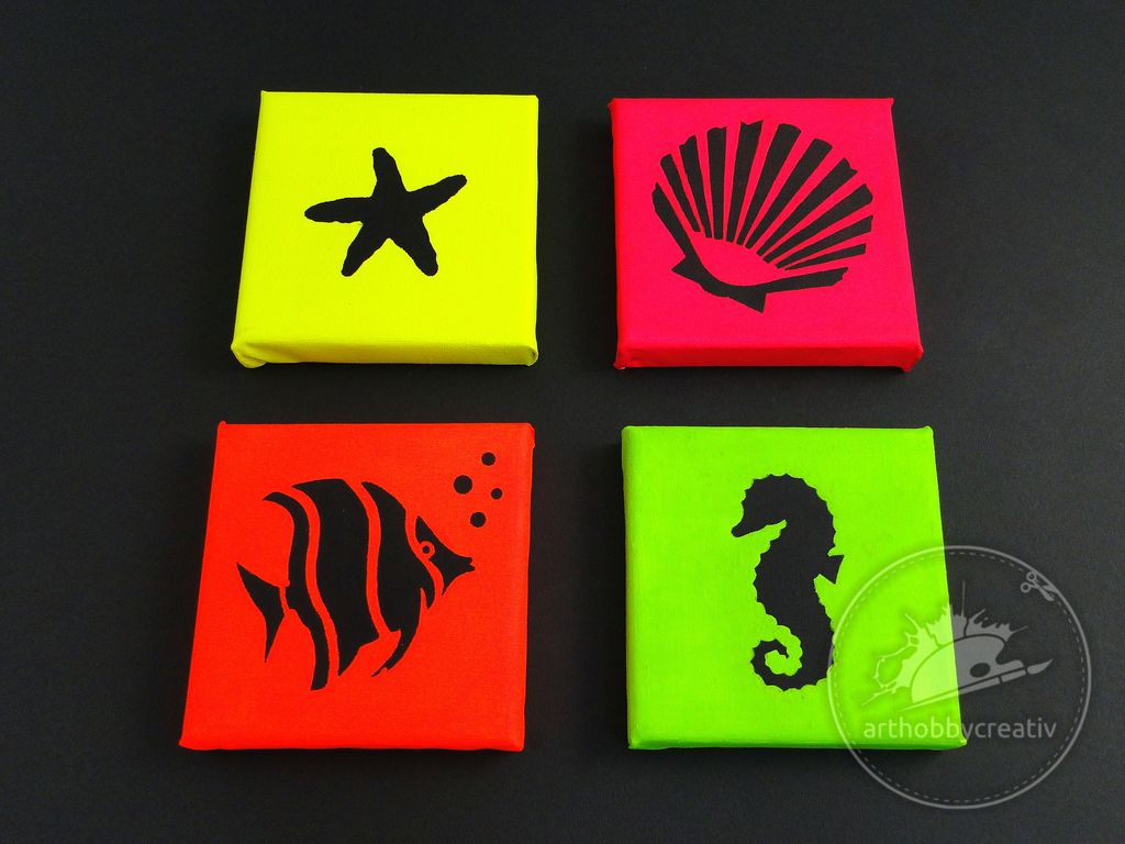 Panze vopsite cu culori neon Panze vopsite cu culori neon