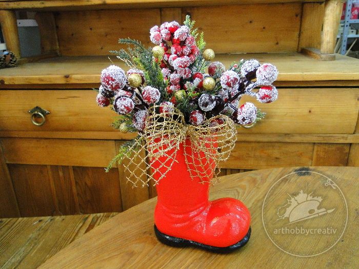 Decor de iarna cu cizmulita