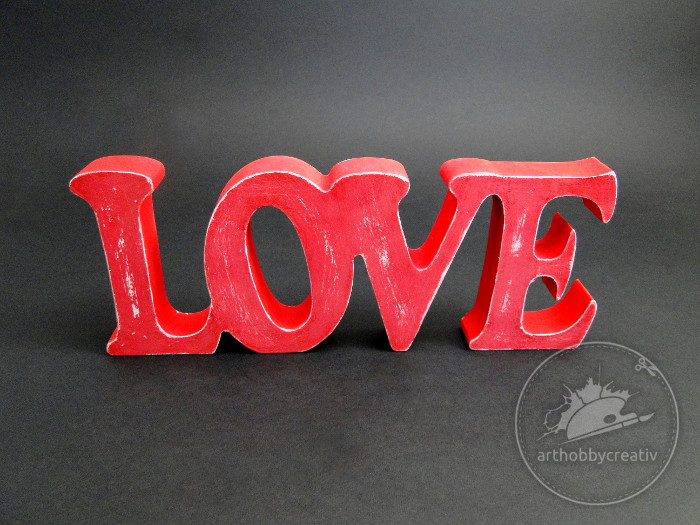 Decor valentin din MDF