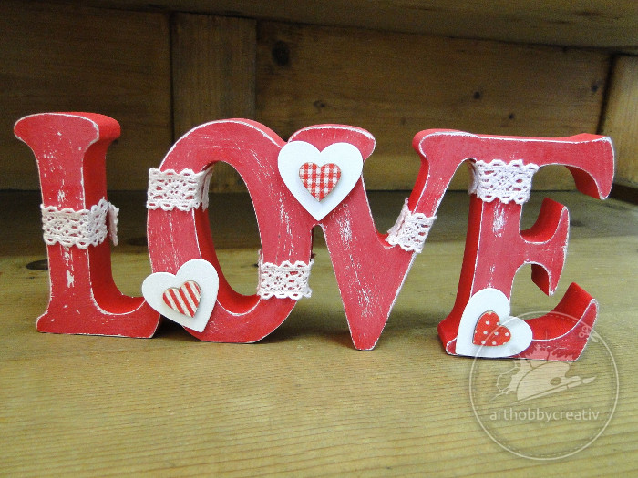 Decor valentin din MDF