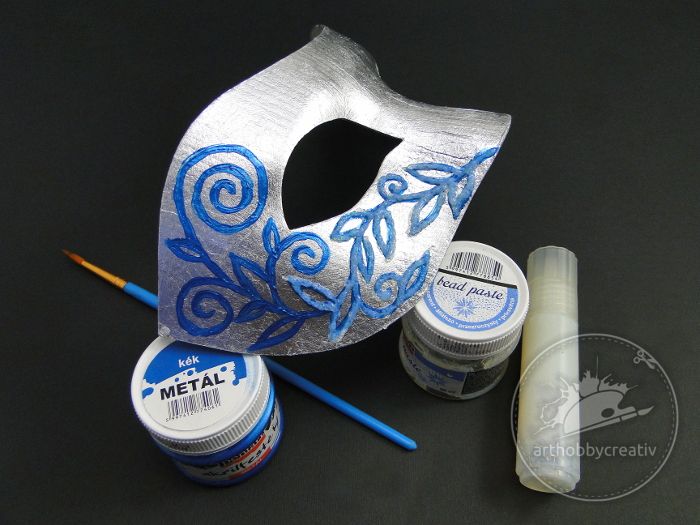 Masca de carnaval cu efect de gheata Masca de carnaval cu efect de gheata