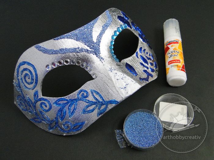 Masca de carnaval cu efect de gheata Masca de carnaval cu efect de gheata