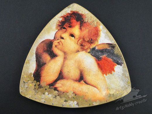Farfurie mini cu decoupage