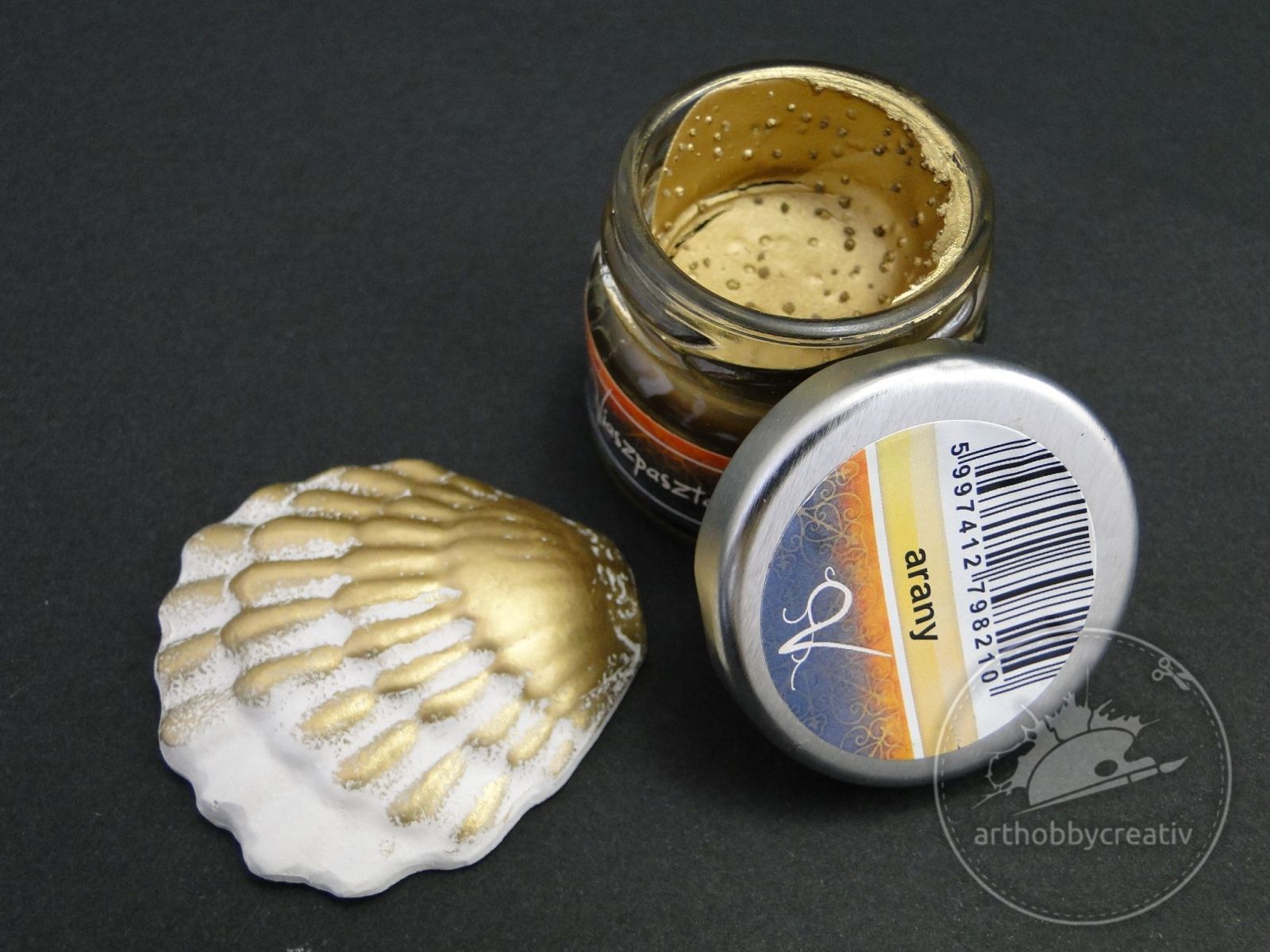 Experiment cu paste cerate si vopsele sidefate