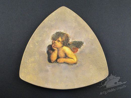 Farfurie mini cu decoupage